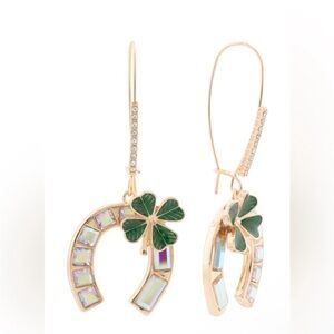 Betsey Johnson Lucky Horseshoe Earrings
